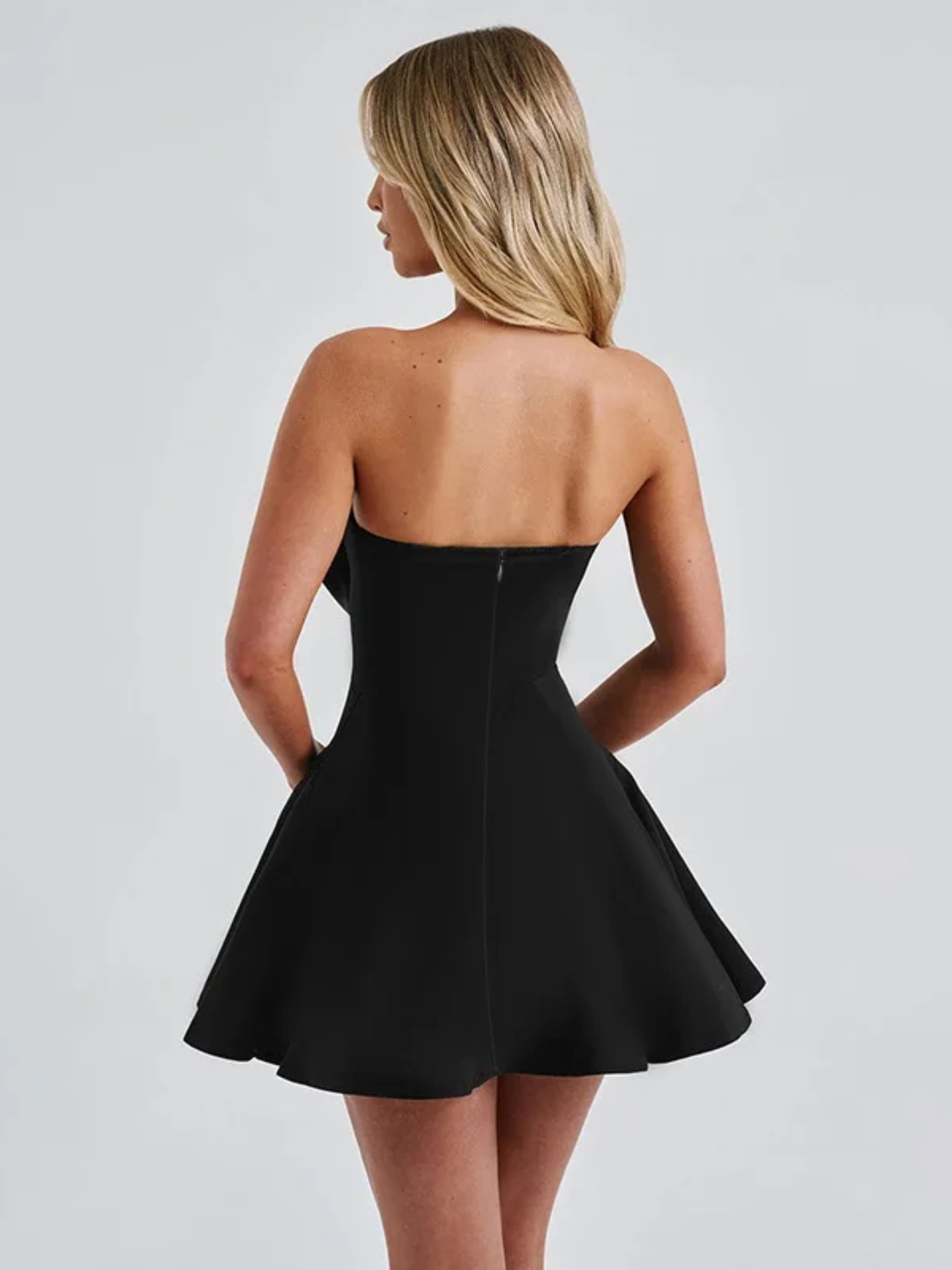 Lumière | Strassenschnalle Strapless Kleid