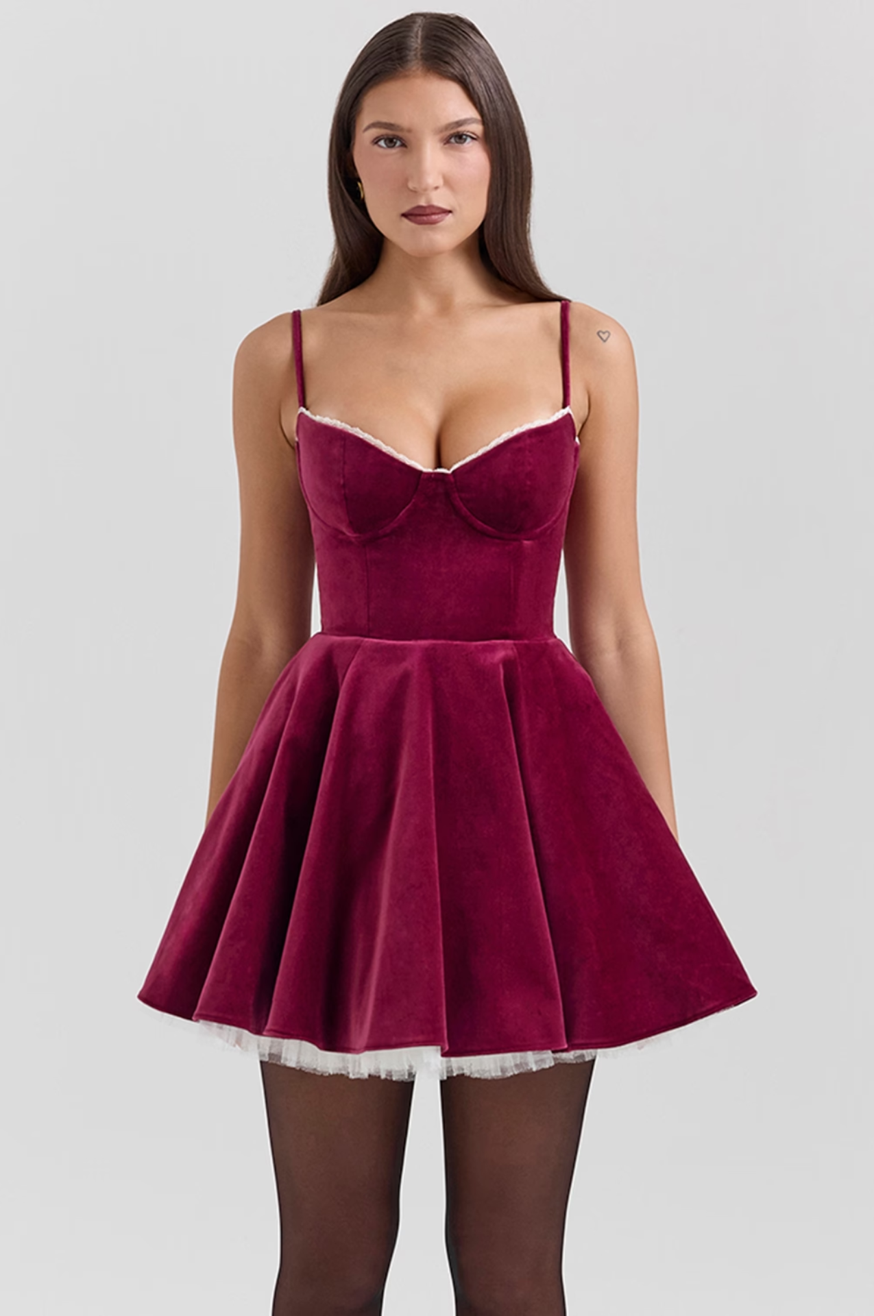 Alicia | Festliches Bordeaux-Kleid